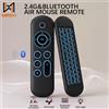 kebidumei Telecomando sostitutivo M5 Air Mouse wireless 2.4G Bluetooth con tastiera retroilluminata a 7 colori per Android TV Box