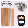 120 Stoppini In Legno Per Candele Con Base Metallica - Set Da 2 Misure Per Candele In Barattolo, Fai Da Te, Senza Fumo - 2