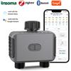 INSOMA Zigbee/BT timer automatico dell'acqua doppio tubo sistema di irrigazione per irrigazione da giardino rubinetto irrigatore programmatore supporto Alexa IPX5