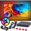 PEISHI Smart Ambient TV Retroilluminazione a LED 4K 1.4 2.0 Scatola di sincronizzazione dispositivo HDMI e kit luce di striscia WS2812B 5050 RGBIC per PC da 24-65 pollici PS4 XBOX