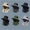 NONE Cappelli da sole estivi Protezione UV Berretto da pesca da caccia all'aperto per uomo Donna Escursionismo Campeggio Visiera Cappello da pescatore Cappello da pescatore con patta al collo