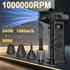 NONE Potente Ventilatore Violento da 1.000.000 RPM, Soffiatore d'Aria Turbo con Spinta di 380G, Soffiatore Turbo Jet Brushless ad Alta Velocità con Illuminazione a LED