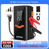 Avviatore d'emergenza portatile 1500A con compressore d'aria, torcia tascabile, batteria esterna ad alta capacità, ampio schermo, luci LED, caricabatterie booster 12V per tutti i motori a benzina e