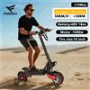 FREEBOY Monopattino Elettrico FREEBOY J15MAX per Adulti, Motore Potente da 1600W, Batteria 48V 18Ah, E-Scooter con Sospensioni Anteriori/Posteriori, Pneumatici da 10 Pollici