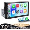 hippcron Autoradio HIPPCRON 7 Pollici con Supporto Carplay e Android Auto, Schermo Touch HD, FM, Ingresso AUX, Bluetooth, MirrorLink