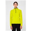 Brekka Micropile in Tessuto Riciclato da Donna con Zip Giallo