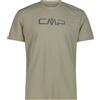 CMP T-Shirt girocollo con logo Sage da Uomo