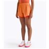 Diadora Short Corsa 2in1 Run Arancio da Donna