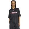Adidas T-Shirt Tiro Q4 Black/Black da Donna