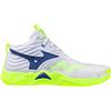 Mizuno Wave Momentum Elite Mid White/Lightning Yellow/Dazzlin