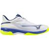 Mizuno Wave Exceed Court AC White/Dazzzling Blue/Lightning da Uomo