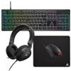 Corsair Gaming Bundle Corsair K55 CORE RGB + Corsair Harpoon RGB Pro + Corsair MM100 + Corsair HS35 v2