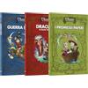 RBA Coleccionables Collezione Classici della Letteratura Disney Pack III. Contiene 3 libri: I promesi Paperi, Dracula di Bram Topker, Guerra e pace