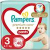 Pampers Premium Care Pants Size 3 48 pz