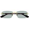 Gucci Occhiali da Sole GG1221S 003 Oro/Verde Uomo 56/16/140