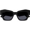 Gucci Occhiali da Sole GG1422S 001 Nero/Grigio Scuro Unisex 55/19/145