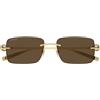 Gucci Occhiali da Sole GG1703S 004 Oro/Marrone Unisex 55/17/140