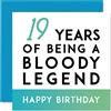 Stuff4 Divertente biglietto di auguri 19° compleanno uomini e donne con scritta Being A Legend - 19th Birthday Card for Himm Her Brother Sister Son Daughter Cousin 145mm Joke Gifts