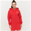 GymBeam Felpa con Cappuccio Lunga da Donna Limitless Hot Red XXL