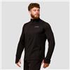 GymBeam Felpa 1/2 Zip Pulse Running Black XXL