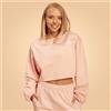 BeastPink Felpa da Donna Bliss Cropped Pink XS