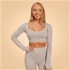 BeastPink Top Sportivo da Donna Sense Grey M