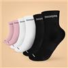 BeastPink Calze Midhigh 3Pack White Black Pink S