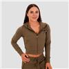 GymBeam Felpa con Cappuccio e Zip TRN da Donna Olive S