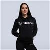 GymBeam Felpa Athlete con Cappuccio da Donna Black XS