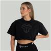 STRIX Crop Top Slavato da Donna Black XS