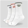 GymBeam Calze GymRat 3Pack White S