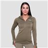 GymBeam Felpa 1/2 Zip Pulse Running da Donna Vetiver M
