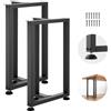 VEVOR Gambe per Tavolo in Acciaio, Gambe per Scrivania Smontabili a Forma di T con Tubo Quadrato, Design Modulare, Montaggio Semplice, Carico Max. 1000 kg, 74 x 45 cm, Set da 2, per Tavolo da Bar