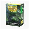 DRAGON SHIELD Dual Matte Sleeves - Apple Green & Silver (100 Accessori Carte