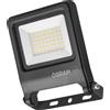 OSRAM ENDURA FLOOD PC 30W Proiettore LED, 4000K bianco freddo, 3000 lumen, proiettore IP65, 100% alluminio riciclato, staffa di montaggio 180°, 100 lm/W, grigio