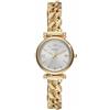 Fossil Orologio Carlie da donna, Movimento al quarzo a tre lancette in tonalità oro con cinturino in acciaio inossidabile, Tono Oro E Bianco, 28 mm