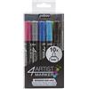 PEBEO Pébéo 580889 4 Artist Marker Set Pittura Multicolore 20 x 8 x 4 cm