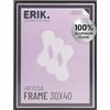 Grupo Erik: Cornice 30 x 40 cm Nera - Cornice Alluminio 30x40, Cornice da parete leggera, Cornice per puzzle, per quadri o foto - Packaging protetto durante il trasporto