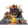 CUT POPUP.COM CUTPOPUP Castello Notturno Biglietti di Auguri di Halloween con Buste Halloween Cards (Night Castle) US8-SD217.IT