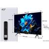 TCL P79K Serie Smart TV QLED 4K 43 43P79K, Dolby Vision - Atmos, HDR10+, Google TV GARANZIA ITALIA