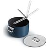 Joseph Joseph Space 23 cm (5,4 qt) pentola antiaderente con manico pieghevole e coperchio, compatibile con l'induzione