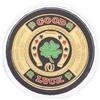 PRETYZOOM Stampa Carte da Poker moneta di rame Buona Fortuna Trifoglio Portafortuna Giocare a Carte Tally moneta di gettone di Poker protettori Carte da Poker Ufficio Collezione