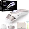 Braun Epilatore Luce Pulsata Smart Skin I·Expert, Epilazione A Casa Tua, Custodia, Rasoio Donna Venus, 2 Testine, PL7147