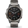 Garmin - Smartwatch - fenix 6 Sapphire Titanium Grigio Titanio - 010-02158-23