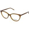 Saint Laurent SL 261 007 | Occhiali da Vista Graduati | Prova Online | Plastica | Cat Eye | Marrone, Trasparente | Adrialenti