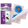 MASTERLAC - Insetticida Mosche Adesiva con Dinotefuran - 4 Pz - Anti Mosche Decorativo - Efficace 6 Mesi - Senza Odore - Moschicida da Interno per Finestre