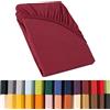 CelinaTex Relax Doppi, Cotone, Bordeaux, 140 x 200-160 x 220 cm
