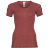 Engel Natur, Camicia da Donna/T-Shirt a Maniche Corte, 70% Lana (Biologica), 30% Seta (38-40 EU, Rame)