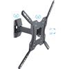 PureMounts PM-FM10-400 - Supporto a parete per TV e monitor inclinabile e girevole, distanza dalla parete da 62 mm a 212 mm, capacità di carico 30 kg, VESA max. 400x400, per schermi da 66 a 132 cm (26 pollici-52 pollici)
