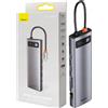 Baseus Hub 11W1 Baseus Metal Gleam Series, Usb-C Do 3X Usb 3.0 + 2X Hdmi + Usb-C Pd + Ethernet Rj45 + Microsd/Sd + Vga + Aux